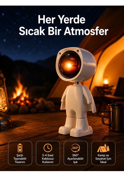 Projektör Atmosfer Işık Lambası Projektör Güneş Lambası Masa Lambası - Bayi Depom Diğer
