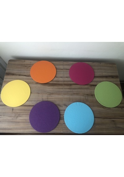 Karışık Renkli Supla 33 Cm 6 Adet Mdf Dahil Çok Renkli