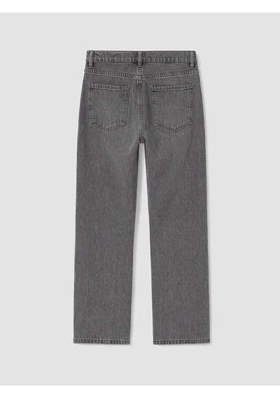 Lcw Jeans Gri Crop Flare Kadın Jean Pantolon