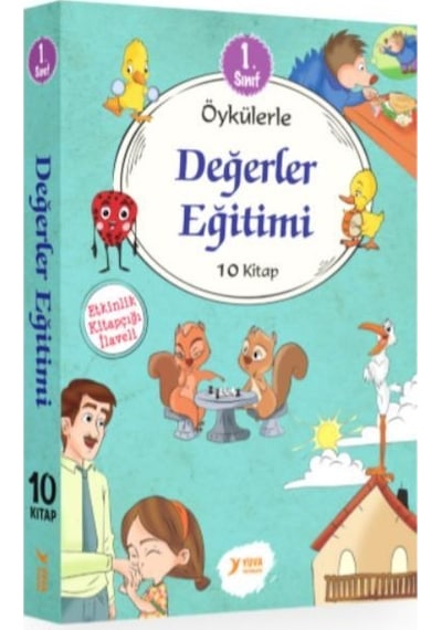 Yuva 1. Sınıf Öykülerle Değerler Eğitimi Serisi 10 Kitap Set
