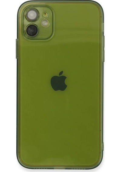 Newface Apple İphone 12 Kılıf Fly Lens Silikon - Yeşil