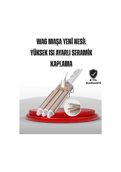 Ayarlanabilir Isı Ayarıyla Profesyonel Bukle Maşası - Hızlı Ve Nazik Şekillendirme