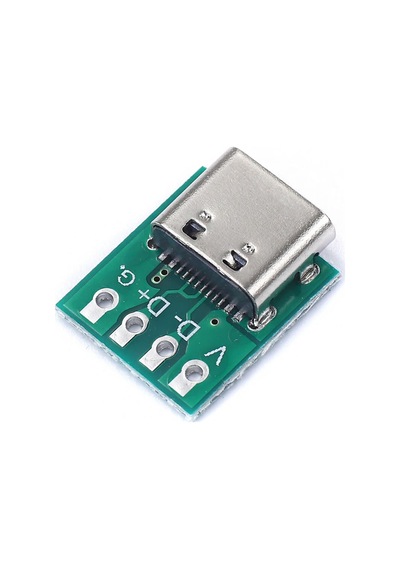 Usb Type C 4 Pin Dıp Çevirici Pcb Usb Dip Adaptör Kart