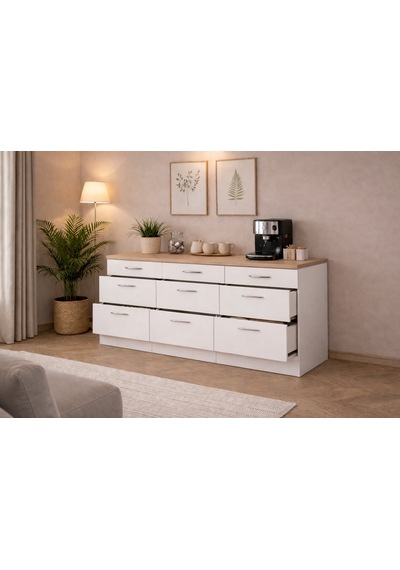 Sia 9 Çekmeceli Mutfak Alt Modül-çok Amaçlı Dolap-kiler Dolabı 180 Cm -tezgah Dahil Beyaz Sia 9 Çekmeceli Mutfak Alt Modül-çok Amaçlı Dolap-kiler Dolabı 180 Cm -tezgah Dahil Beyaz
