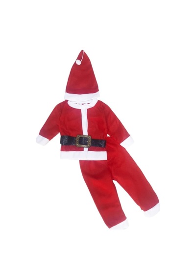 Pazarız Aryam Butik Erkek Çocuk Noel Baba Kostüm 1-2-3 Yaş Kırmızı