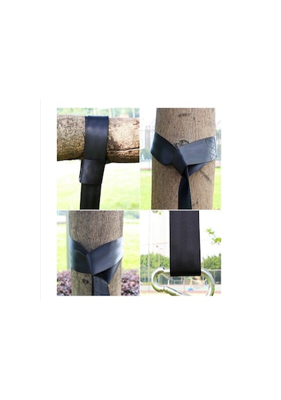 Indirimsmart Bundera Rope Hamak Salıncak Taşıyıcı Asma Kemeri Halat Kemer Askı (445014115) Siyah