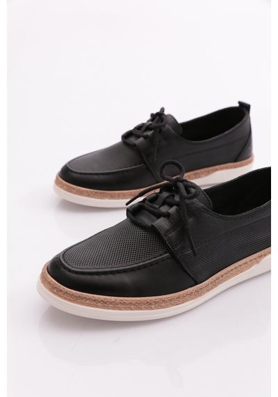 Dgn 118e Bayan Spor Bağli Soft Oxford Ayakkabi Siyah