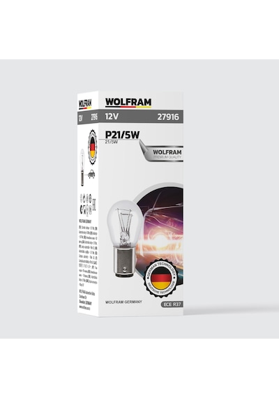 P21w/5 Ampul 1016 12v 21/5w 10 Adet - Wolfram 27916