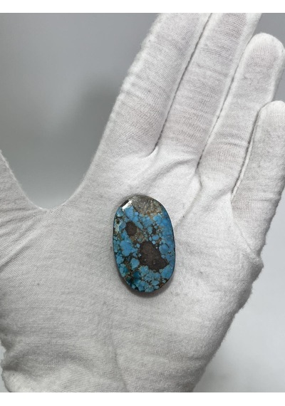 Okyanus Temalı Doğal Kabaşon Firuze Taşı 66,6 Karat - Turkuaz Taşı 13,34 Gram