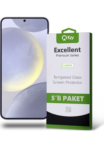 Samsung Galaxy S24 Plus İle Uyumlu Temperli Ekran Koruyucu Kırılmaz Cam Ekonomik 5'li Paket
