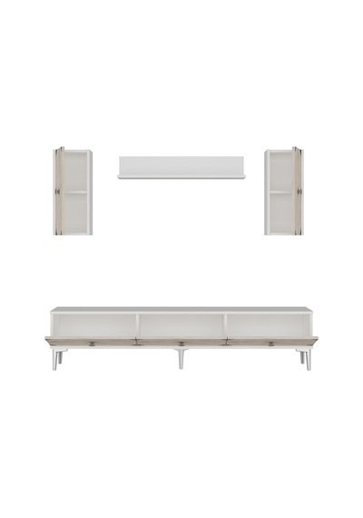 Tvr1897bts - Alfa Tvr180 Tv Ünitesi Takım , Tv Sehpası Beyaz - Traverten - Sılver 180cm Tvr1897bts - Alfa Tvr180 Tv Ünitesi Takım , Tv Sehpası Beyaz - Traverten - Sılver 180cm