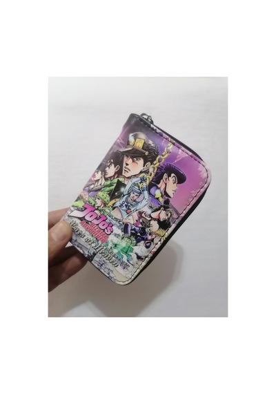 Owlbag Company Owl Bag Jojo Bizarre Adventure Desenli Tasarım Suni Deri Cüzdan Çok Renkli