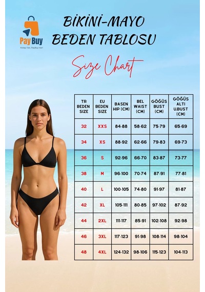 Ersefa Tasarım Bikini Takımı Ergonomik Kesim Klora Dayanıklı Özel Su Spo Siyah