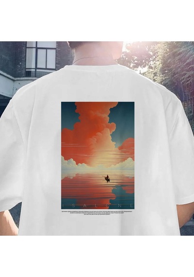 Isalone Serisi No:4 T-shirt - Beyaz