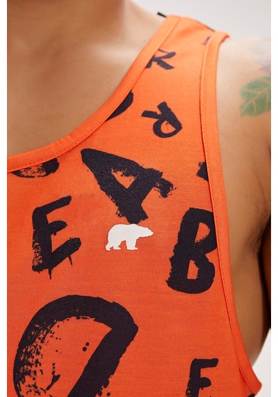 Bad Bear Bling Turuncu Erkek Atlet-turuncu Turuncu