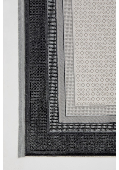 Çam Halı Miras 6816 Gri Enti Halı Modern Desenli Makine Halısı