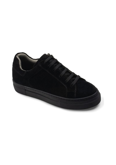 Deery Hakiki Süet Siyah Sneaker Kadın Ayakkabı - Z1681zsyhc03 Siyah