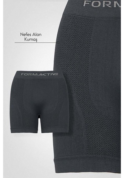 Uniquetrenders Erkek Dikişsiz/seamless Nefes Alabilen Boxer Füme