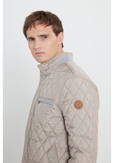 AC&Co / Altınyıldız Classics Erkek Bej Standart Fit Normal Kesim Dik Yaka Desenli Overcoat Bej AC&Co / Altınyıldız Classics Erkek Bej Standart Fit Normal Kesim Dik Yaka Desenli Overcoat Bej