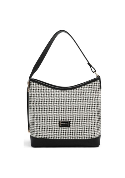 Silver & Polo Kadın Omuz Çantası Sp1286 Ekose-siyah
