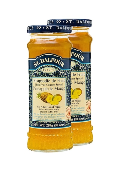 %100 Meyve Ananas Ve Mango Ezmesi 2 X 284 G İlave Şekersiz Reçel