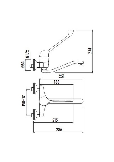 Creavit Hm1106 Medical Doktor Aplike Lavabo Bataryası