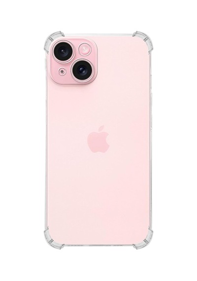 Apple İphone 15 Plus Kapak Kamera Korumalı Airbag Antishock Köşe Korumalı Şeffaf Silikon Kılıf