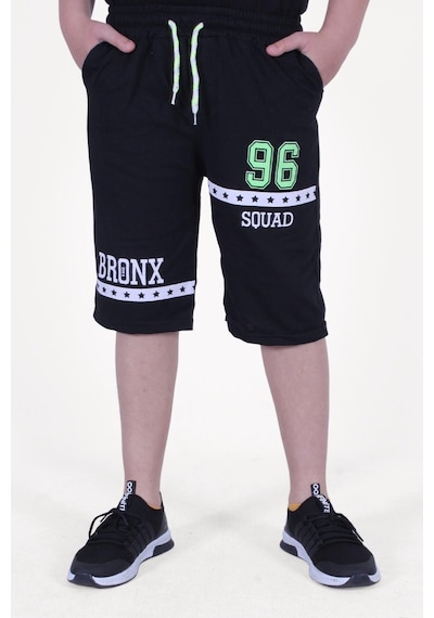 Fyk Kids 3'lü Bronx 96 Squad Baskılı Fosfor Renkli Erkek Çocuk Gri-siyah-lacivert Kapri Çok Renkli