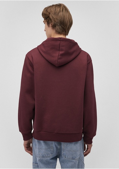 Mavi - Kapüşonlu Fermuarlı Bordo Basic Sweatshirt 066979-70426 Bordo