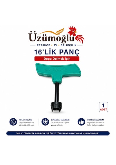 16 Lık Otomatik Suluk Seti Tavuk, Güvercin, Bıldırcın Ve Tüm Kanatlı Hayvanlar İçin Depodan Otomatik Suluk Kurulum Seti Panç, Vana, Conta, Tapa, T Aparat, L Dirsek