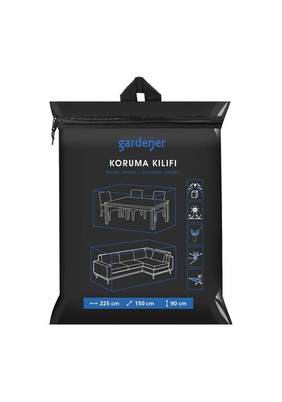 Grdc305 Masa Takımı Koruma Ortusu Pe 225x150x90 Siyah