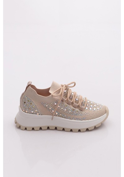 Dgn 301 Kadin Sneaker Ayakkabi Bej