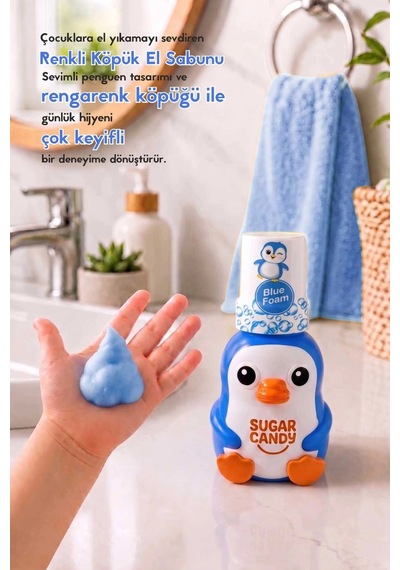 Sugar Candy Yaban Mersini Kokulu Doğal Vegan Çocuk Köpük El Sabunu Bubbloo 350 Ml Paraben İçermeyen