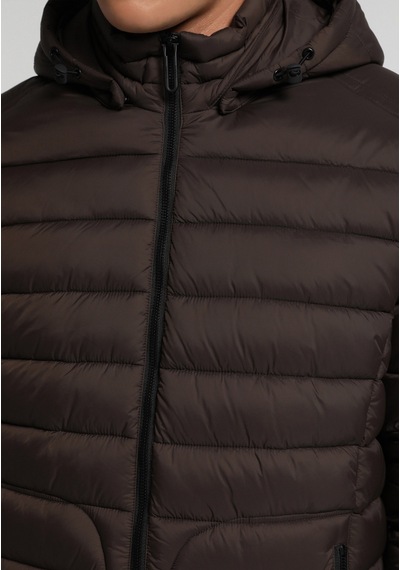 Colin's Colins Slim Fit Kapüşonlu Fermuarlı Astarlı Erkek Kahverengi Mont Cl1082935 Q1.v1 Brw