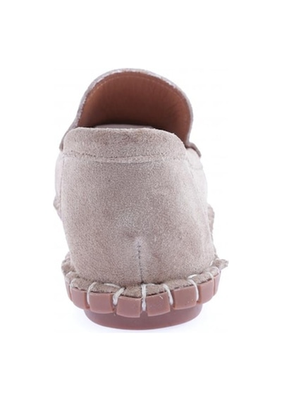 Dgn 603-23y Kadin Dikiş Detayli Loafer Ayakkabi 603-2109-R0186 Bej