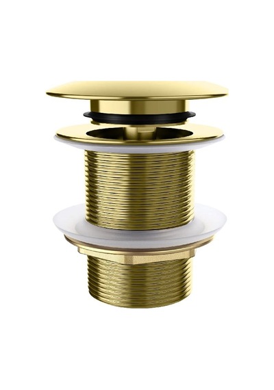 Valtemo Brass Pop-up Brushed Gold Sifon Başlığı Altın