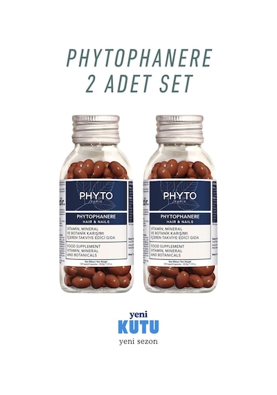 Phytophanere Saç Ve Tırnaklar İçin Takviye Edici Gıda 2 Adet Set Yeni Sezon Ds