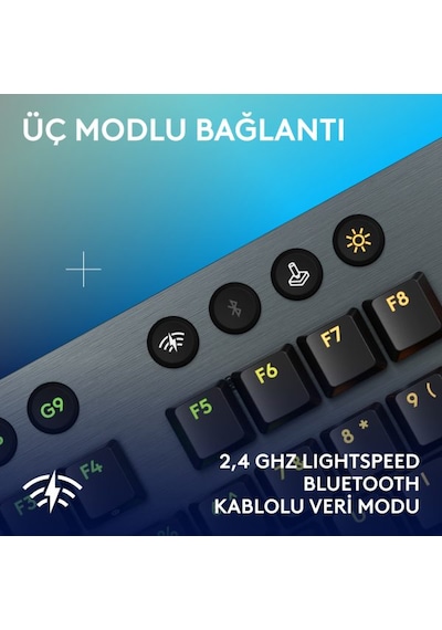 Logitech 920-012676 G915 X Lightspeed Tactile Switch Low Profile RGB Oyuncu Klavye