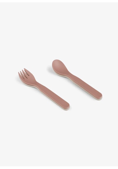 Citron Bio-based 2'li Çatal Kaşık Takımı Ve Kutusu - Pink/cream 1196960