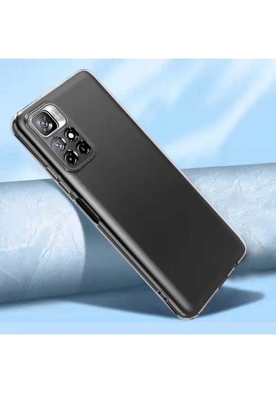 Xiaomi Poco M4 Pro 5G Kılıf Kamera Korumalı Süper Silikon Kılıf Renksiz