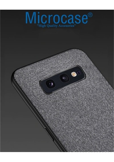 Samsung Uyumlu Galaxy S10E Fabrik Serisi Kumas & Deri Desen Kilif 396544875