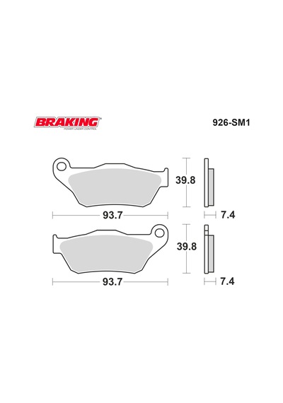 Yamaha X-max 250 2006 Brakıng 926sm1 Yarı Metalik Ön Fren Balatası