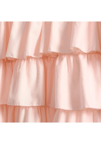 Blush Belle Valance Shabby Chic Style Single Curtain, 18" X 84