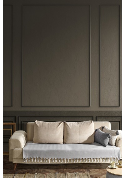 Asya Koltuk Örtüsü 115x200 Cm - Gri