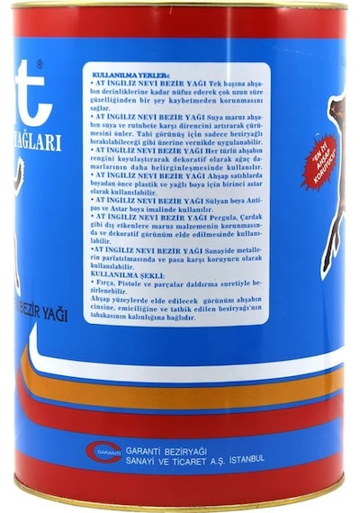 At Ingiliz Nevi Ince Bezir Yağı 5 Lt Ahşap Koruyucu