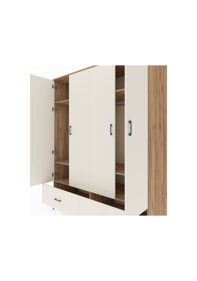 Kronos Gardrop 6 Raflı 2 Çekmeceli 2 Askılı 176x59x221 Çam-aytaşı Aytaşı Kronos Gardrop 6 Raflı 2 Çekmeceli 2 Askılı 176x59x221 Çam-aytaşı Aytaşı