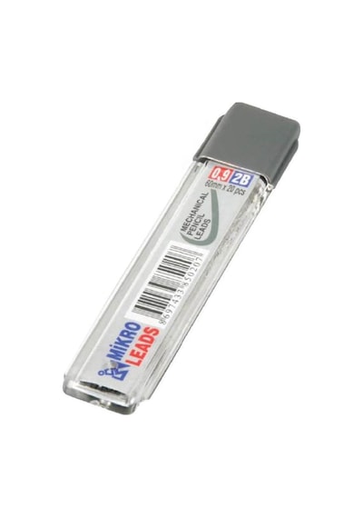 Kalem Ucu 2b 0,9 Mm 1 Adet Mekanik Uçlu Otomatik Kurşun Kalem Ucu 2b 60mm X 0,9mm Siyah Uç Kısa