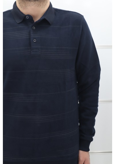 Santa Dmctekstil Erkek Desenli Spor Kesim Normal Kalıp Polo Yaka Selanik Kumaşlı Kışlık Kazak Lacivert Santa Dmctekstil Erkek Desenli Spor Kesim Normal Kalıp Polo Yaka Selanik Kumaşlı Kışlık Kazak Lacivert