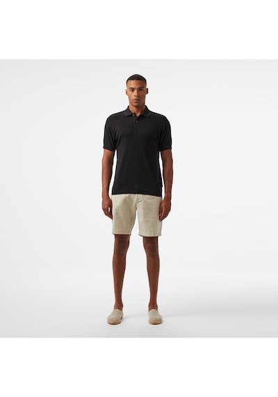Nautica Erkek Siyah Classic Fit Polo Düz K55329t Siyah