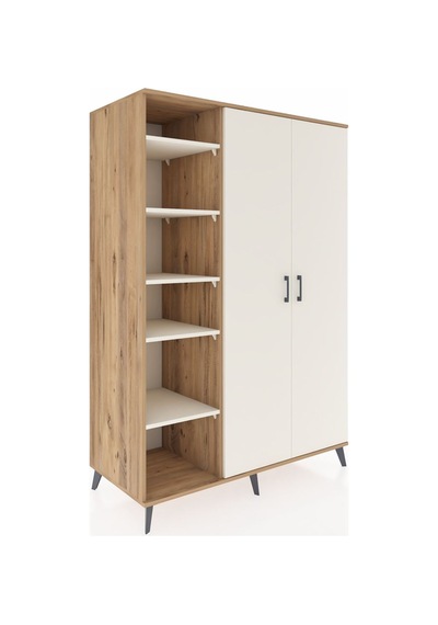 Kronos Dolap 7 Raflı 2 Kapaklı Tek Askılı 132x59x195 Çam-ayta... Çam